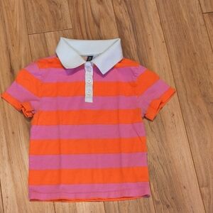 Girl's Divided H&M Striped Polo Shirt